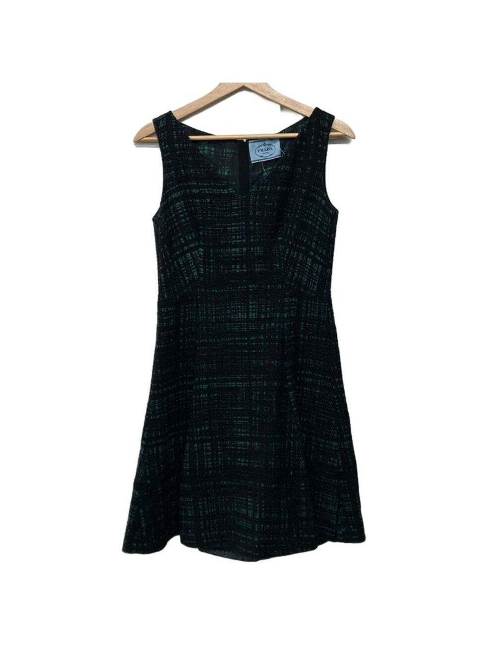 Prada Dress S Black Green 38